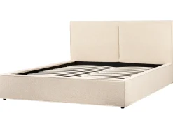 Letto contenitore Bouclé MOISSAC 180 x 200 cm Beige