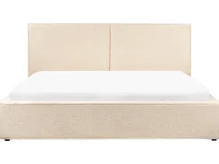 Letto contenitore Bouclé MOISSAC 180 x 200 cm Beige
