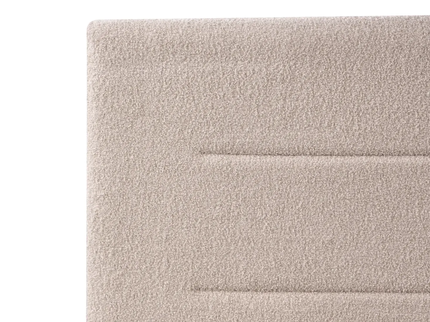 Letto contenitore Bouclé MASSOGNES 160 x 200 cm Beige