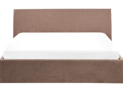 Letto contenitore Bouclé ORBEY 180 x 200 cm Marrone