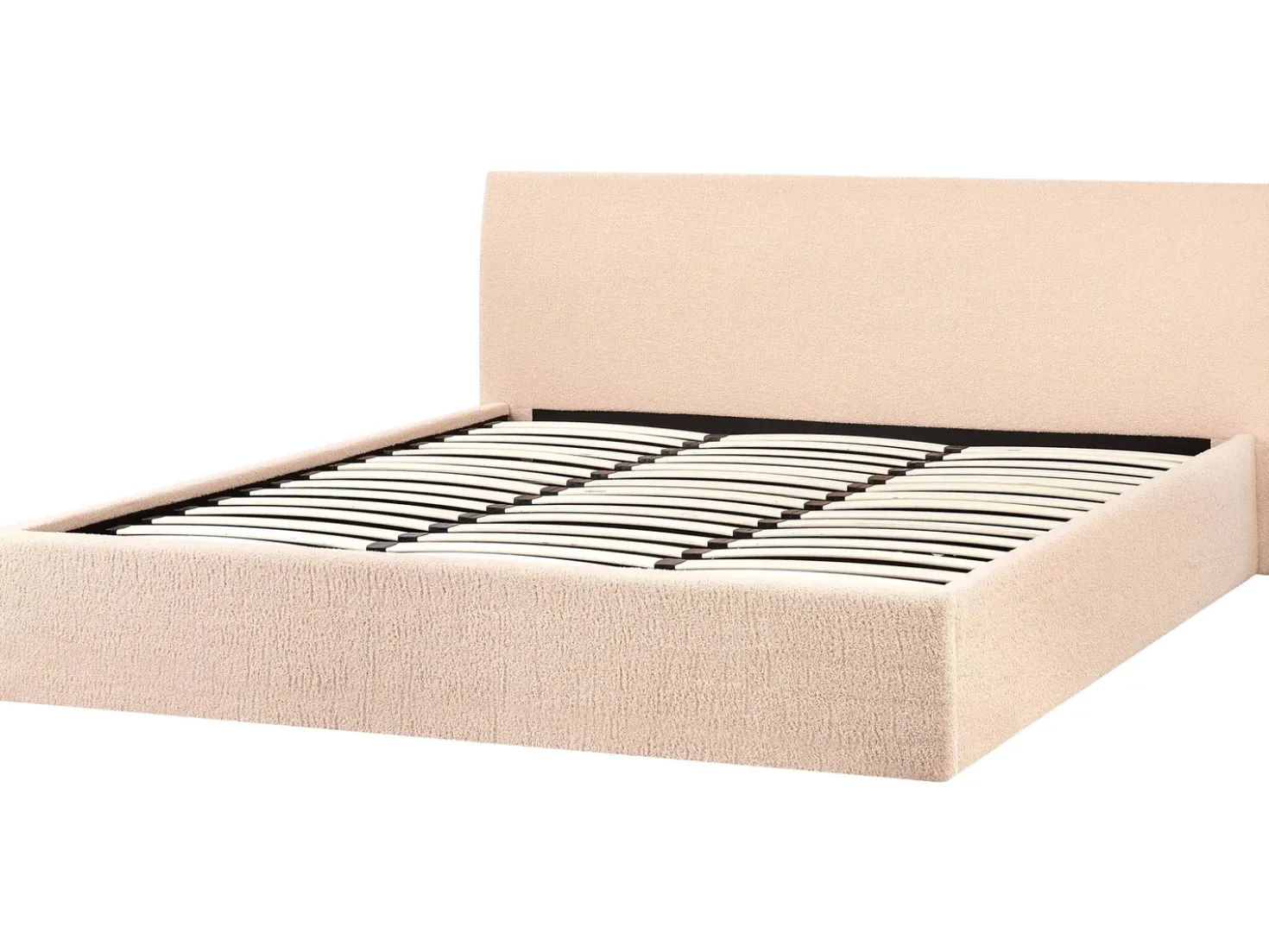 Letto contenitore Bouclé ORBEY 180 x 200 cm Beige