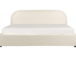 Letto contenitore Bouclé QUILLIEN 180 x 200 cm Beige chiaro