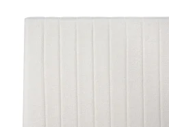 Letto contenitore Bouclé VION 180 x 200 cm Bianco sporco