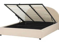 Letto contenitore Bouclé VAUCLUSE 180 x 200 cm Beige