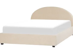Letto contenitore Bouclé VAUCLUSE 180 x 200 cm Beige