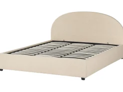 Letto contenitore Bouclé VAUCLUSE 180 x 200 cm Beige