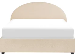 Letto contenitore Bouclé VAUCLUSE 180 x 200 cm Beige