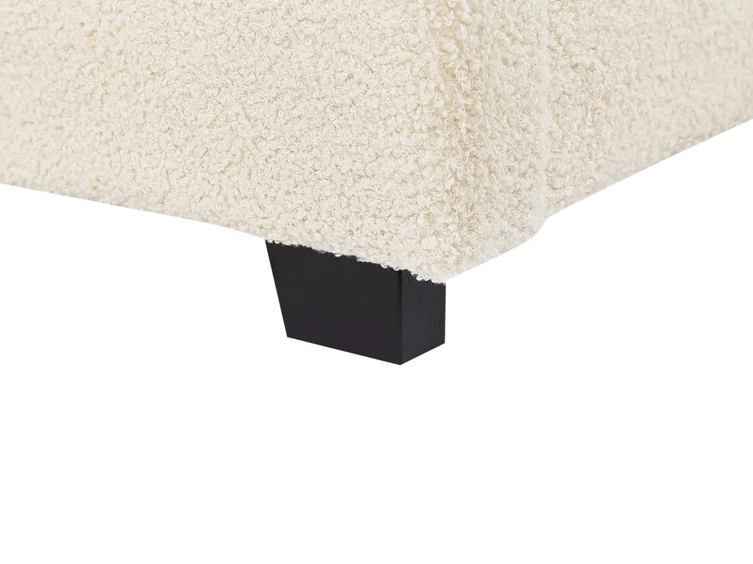 Letto contenitore Bouclé VAUCLUSE 180 x 200 cm Beige