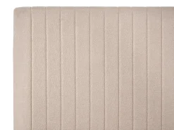 Letto contenitore Bouclé VION 180 x 200 cm Beige