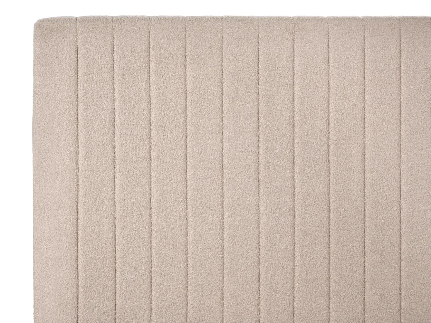 Letto contenitore Bouclé VION 180 x 200 cm Beige