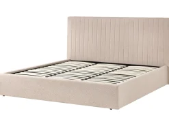 Letto contenitore Bouclé VION 180 x 200 cm Beige