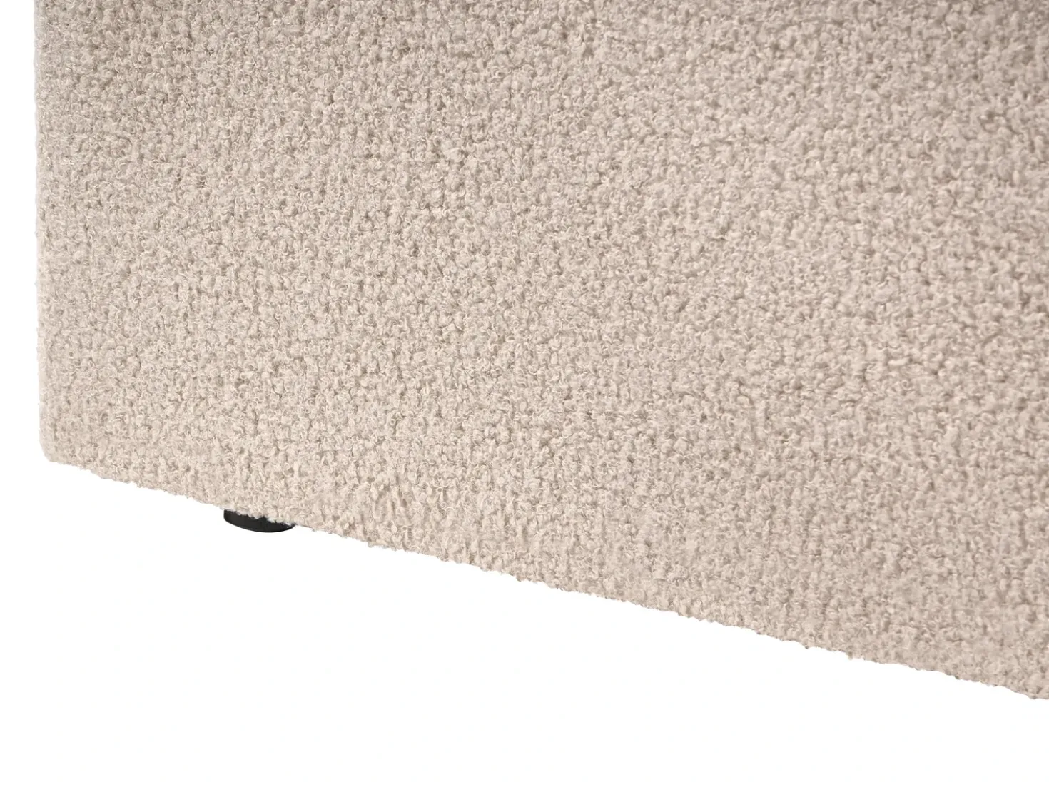 Letto contenitore Bouclé VION 180 x 200 cm Beige