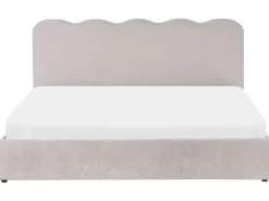 Letto contenitore Ciniglia NANTERRE 180 x 200 cm Tortora