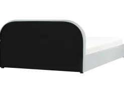 Letto contenitore Ciniglia QUILLIEN 180 x 200 cm Azzurro
