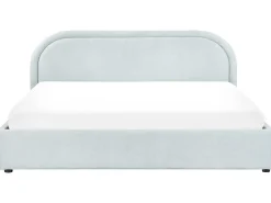 Letto contenitore Ciniglia QUILLIEN 180 x 200 cm Azzurro