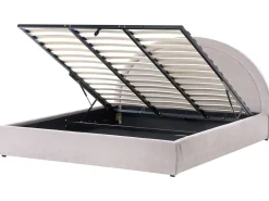 Letto contenitore Ciniglia MOUZON 180 x 200 cm Tortora
