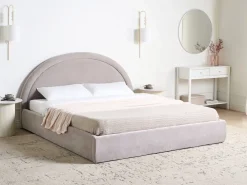 Letto contenitore Ciniglia MOUZON 180 x 200 cm Tortora