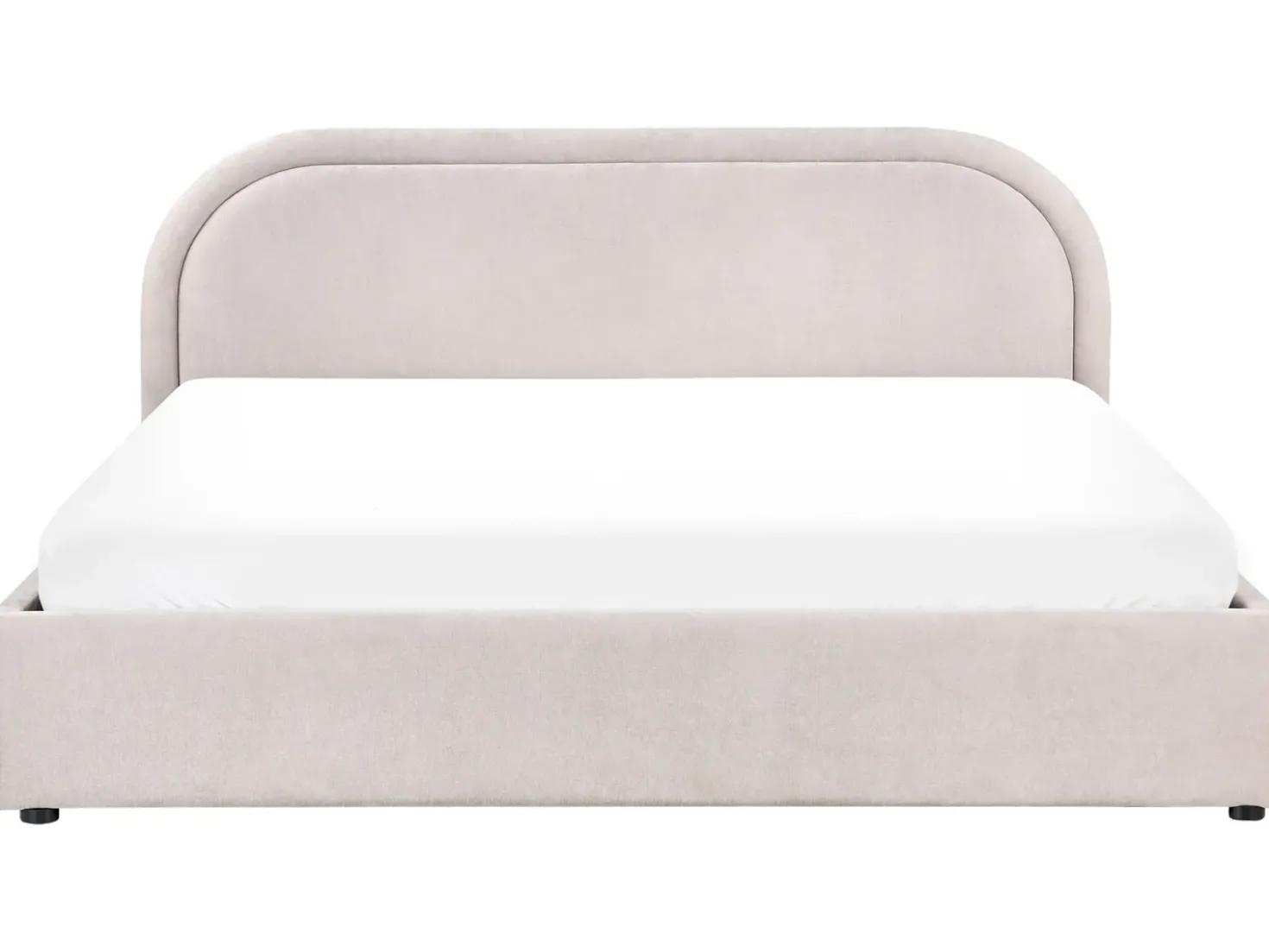 Letto contenitore Ciniglia QUILLIEN 180 x 200 cm Tortora