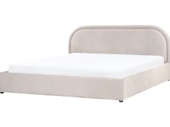 Letto contenitore Ciniglia QUILLIEN 180 x 200 cm Tortora