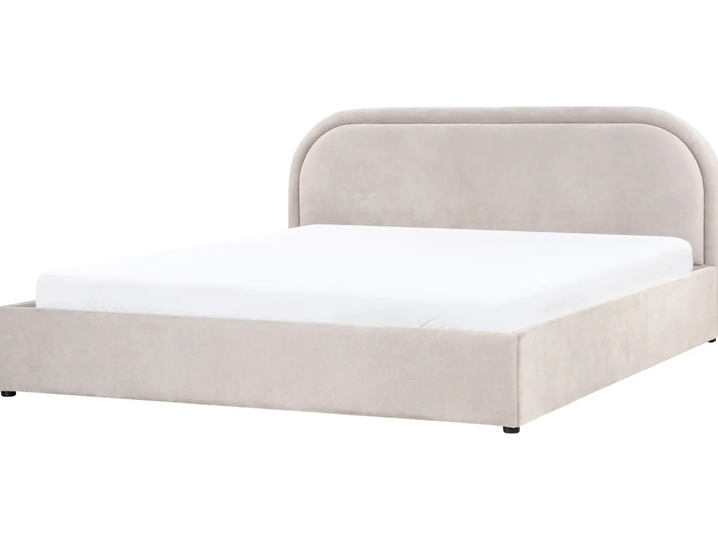 Letto contenitore Ciniglia QUILLIEN 180 x 200 cm Tortora