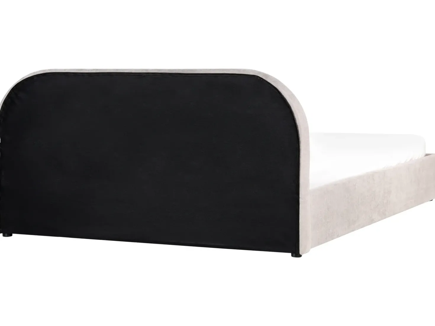 Letto contenitore Ciniglia QUILLIEN 180 x 200 cm Tortora