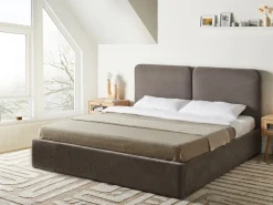 Letto contenitore Ciniglia ARBOIS 180 x 200 cm Tortora