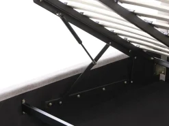 Letto contenitore Ciniglia QUIBERON 180 x 200 cm Tortora