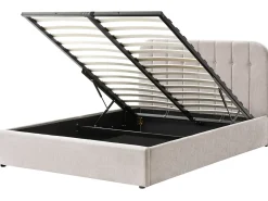 Letto contenitore Ciniglia CHALLANS 160 x 200 cm Tortora