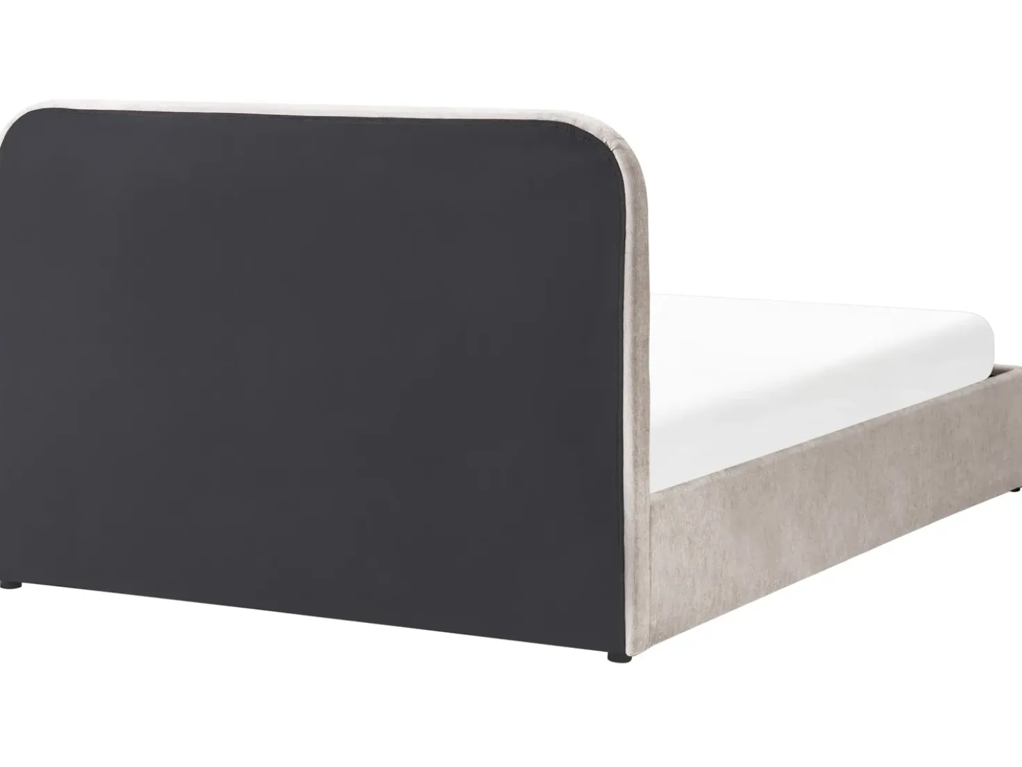 Letto contenitore Ciniglia CHALLANS 160 x 200 cm Tortora