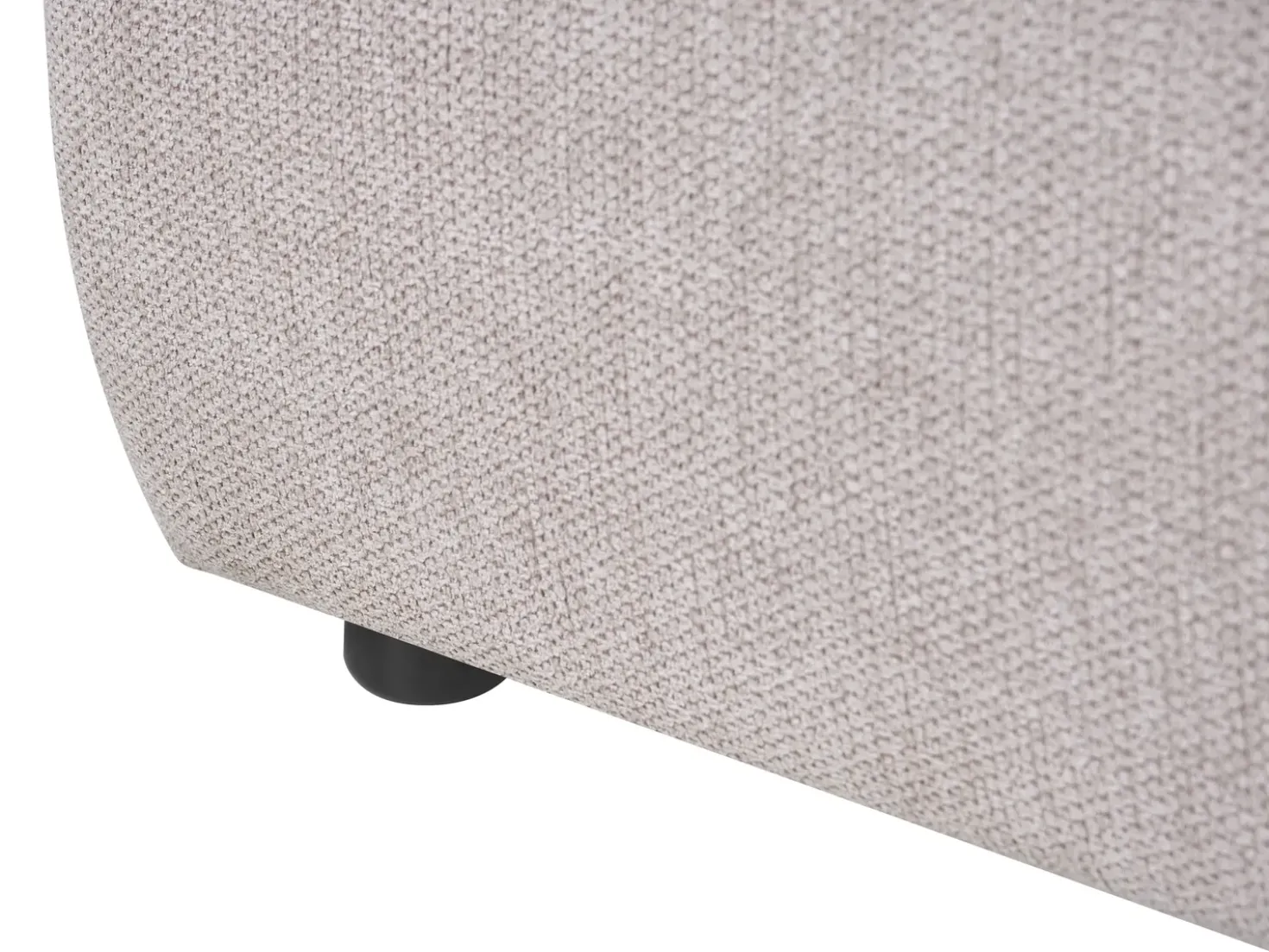 Letto contenitore Lino sintetico BONIFACIO 180 x 200 cm Grigio