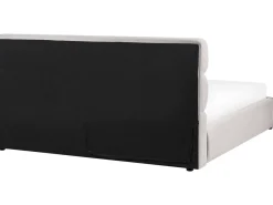 Letto contenitore Lino sintetico BONIFACIO 180 x 200 cm Grigio