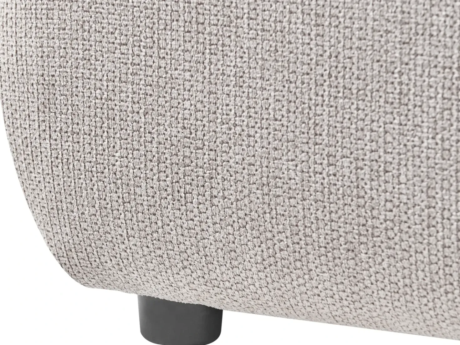 Letto contenitore Lino sintetico BONIFACIO 140 x 200 cm Grigio