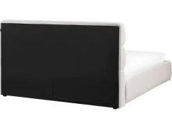 Letto contenitore Lino sintetico BONIFACIO 160 x 200 cm Grigio
