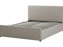 Letto contenitore Pelle sintetica ROCHEFORT 180 x 200 cm Tortora