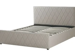 Letto contenitore Pelle sintetica ROCHEFORT 180 x 200 cm Tortora