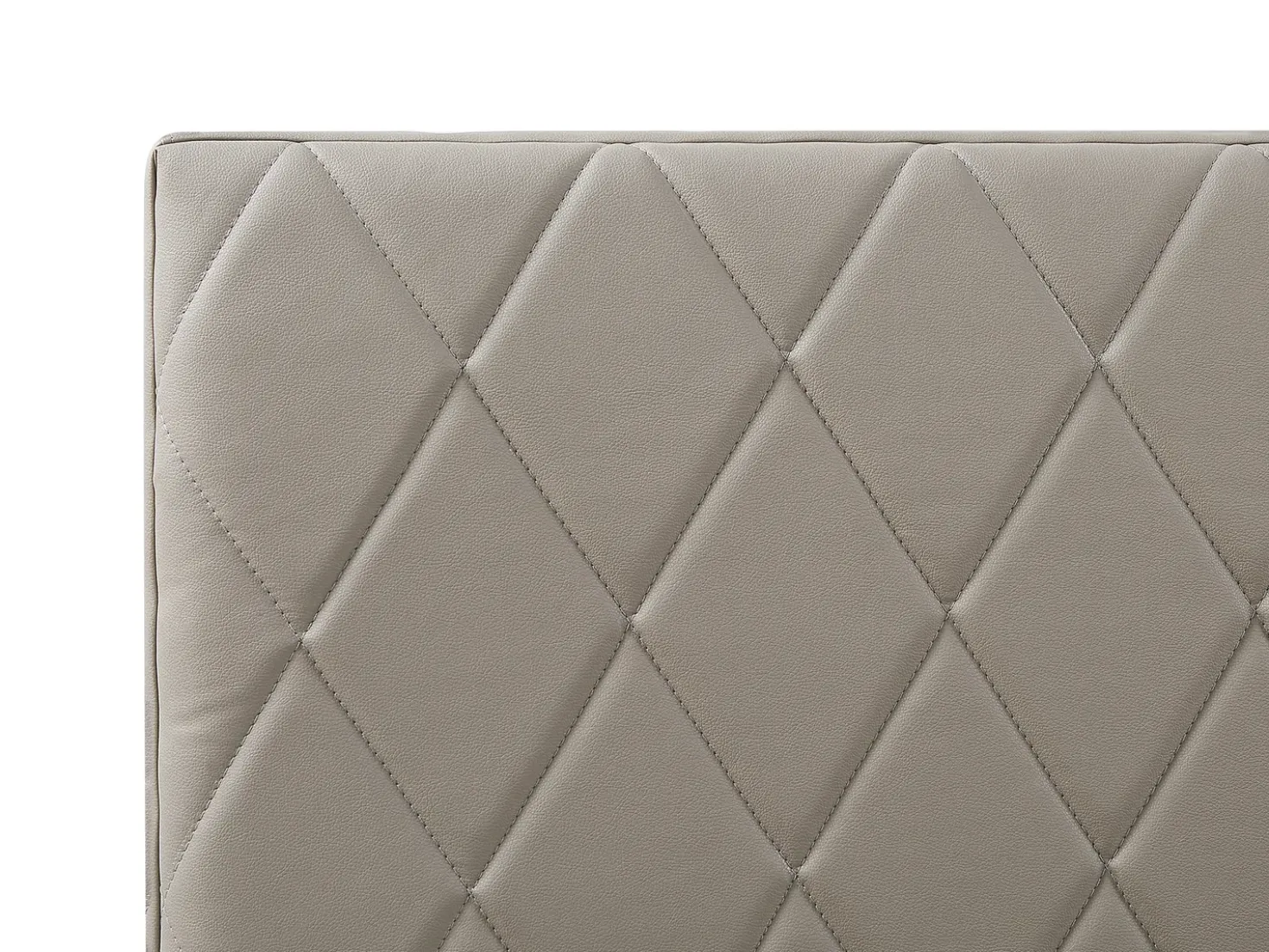 Letto contenitore Pelle sintetica ROCHEFORT 180 x 200 cm Tortora