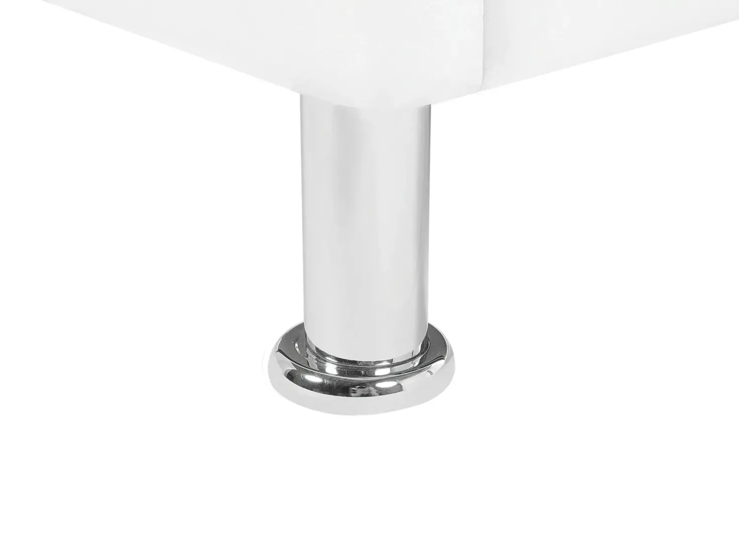 Letto contenitore Pelle sintetica METZ 90 x 200 cm Bianco