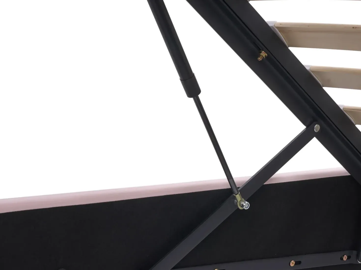 Letto contenitore per bambini Corona Velluto GRISETOT 90 x 200 cm Rosa