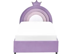 Letto contenitore per bambini Corona Velluto GRISETOT 90 x 200 cm Viola