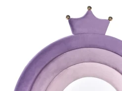 Letto contenitore per bambini Corona Velluto GRISETOT 90 x 200 cm Viola