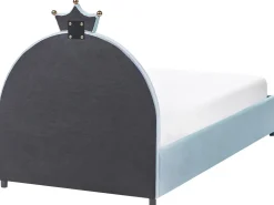 Letto contenitore per bambini Corona Velluto GRISETOT 90 x 200 cm Blu