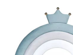 Letto contenitore per bambini Corona Velluto GRISETOT 90 x 200 cm Blu