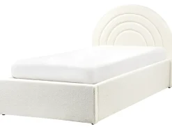 Letto contenitore per bambini Bouclé ANET 90 x 200 cm Bianco sporco