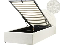 Letto contenitore per bambini Bouclé ANET 90 x 200 cm Bianco sporco