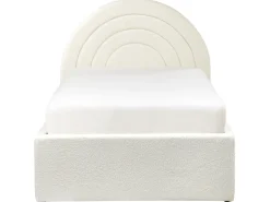 Letto contenitore per bambini Bouclé ANET 90 x 200 cm Bianco sporco
