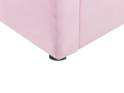 Letto contenitore per bambini Velluto ANET 90 x 200 cm Rosa
