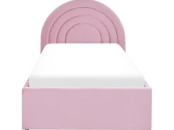 Letto contenitore per bambini Velluto ANET 90 x 200 cm Rosa