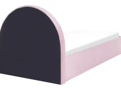 Letto contenitore per bambini Velluto ANET 90 x 200 cm Rosa