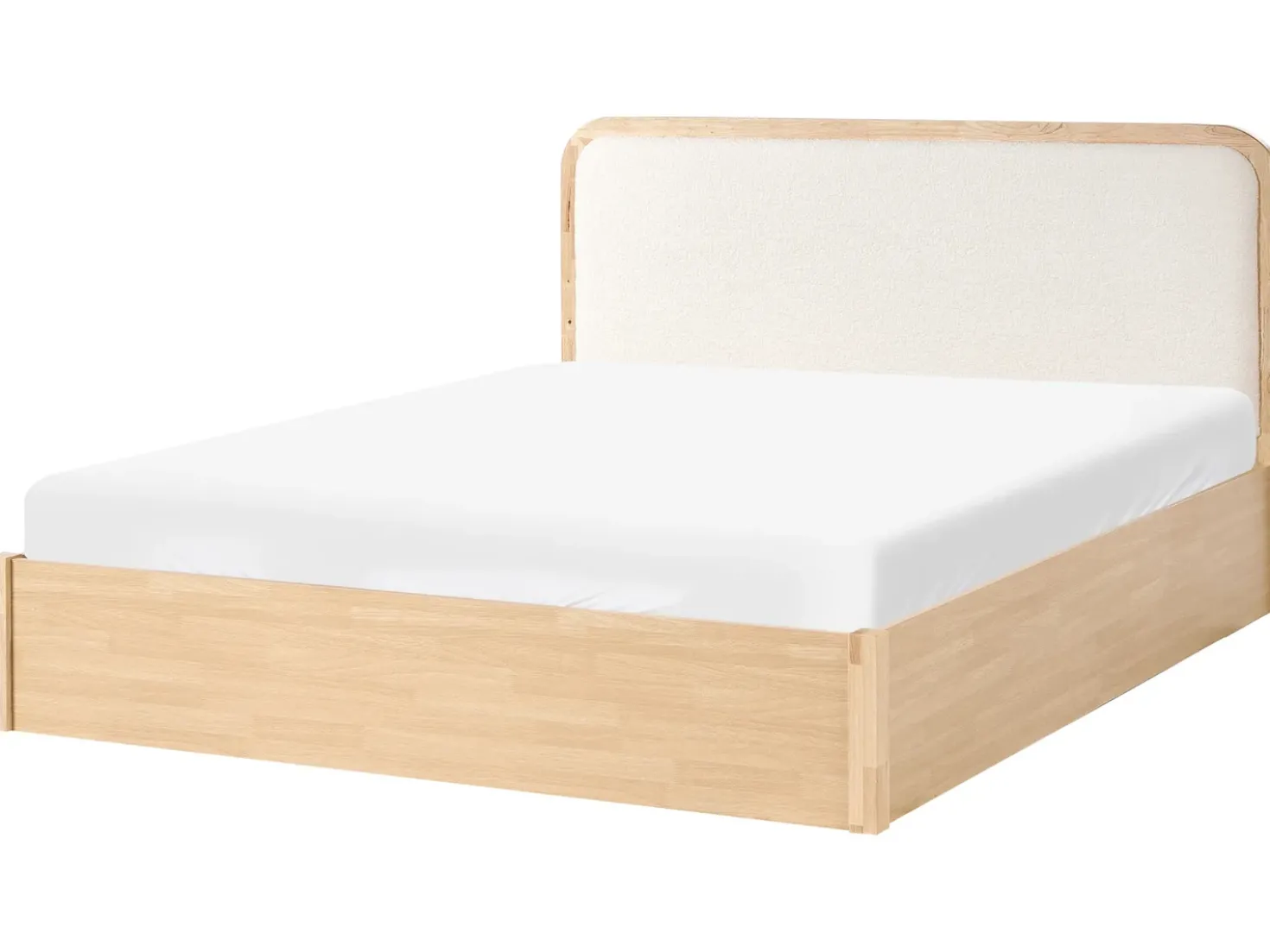 Letto contenitore PEROUGES 180 x 200 cm Marrone chiaro
