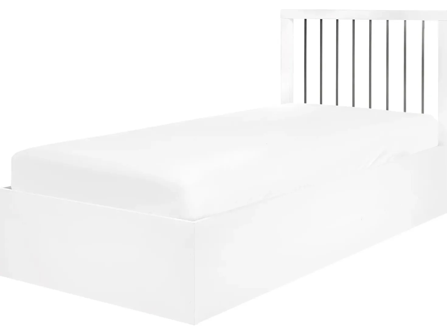 Letto contenitore ROUVILLERS 90 x 200 cm Bianco
